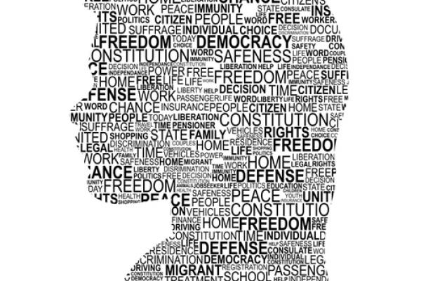 Human rights, woman shape. Image courtesy Bombaert Patrick/shutterstock.com