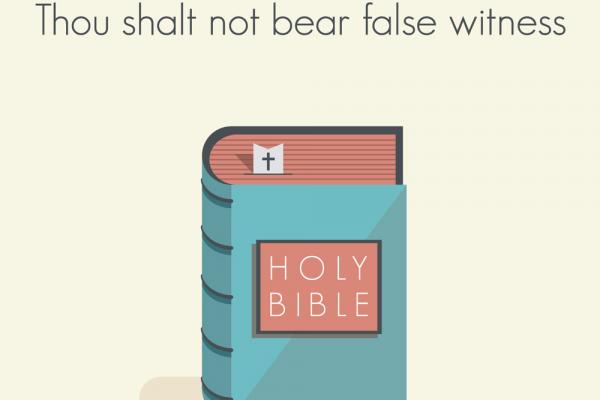 The ninth commandment illustration, Siarhei Tolak / Shutterstock.com