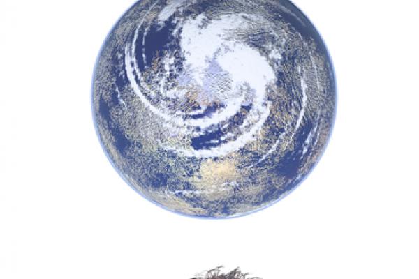 Man praying for the earth, Gandolfo Cannatella / Shutterstock.com