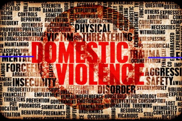Domestic violence word cloud, kentoh / Shutterstock.com