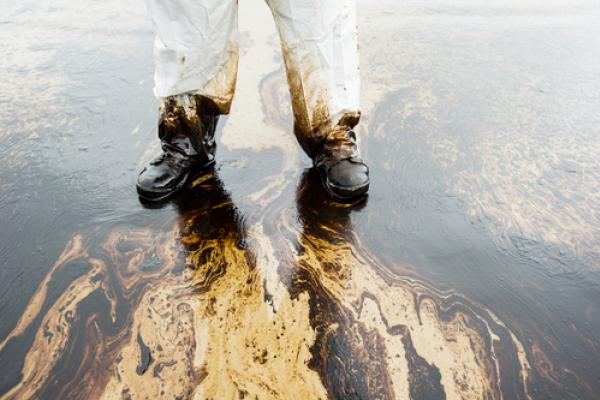 Oil spill cleanup, Arun Roisri / Shutterstock.com
