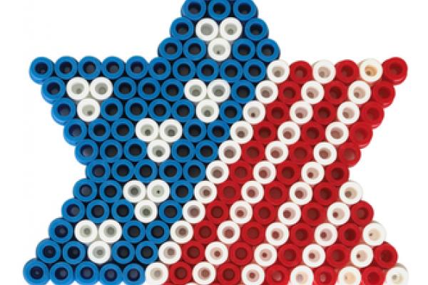 American flag and Jewish David star, Photon75 / Shutterstock.com