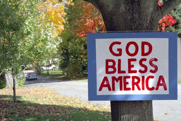 God bless America sign, Tony Mathews / Shutterstock.com