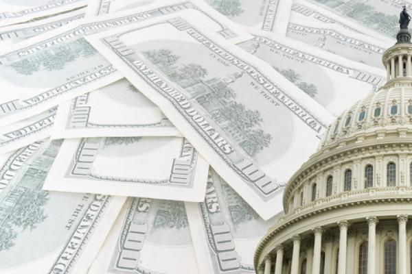 Money in politics illustration, Elena Yakusheva / Shutterstock.com
