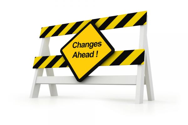 Warning: changes ahead. Image via CGinspiration/shutterstock.com