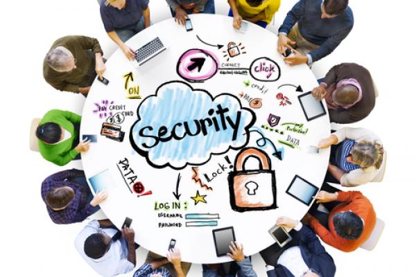Community gathered around online security. Image via Rawpixel/shutterstock.com