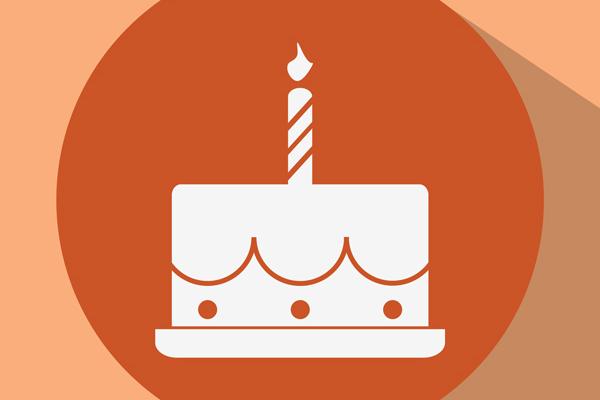 Birthday cake icon, Super3D / Shutterstock.com