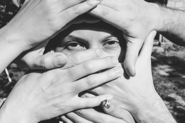 A woman not being allowed to speak. Image courtesy Victor Tongdee/shutterstock.c