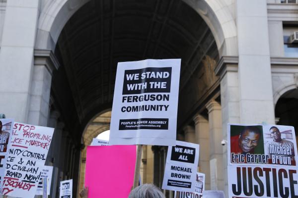 Ferguson support rally in New York City, a katz / Shutterstock.com