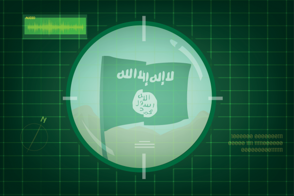 ISIS flag in target scope, Crystal Eye Studio / Shutterstock.com