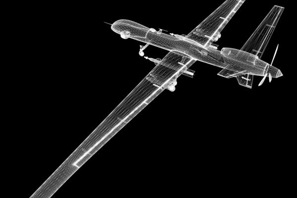 Wire model of a drone. Image courtesy Podsolnukh/shutterstock.com
