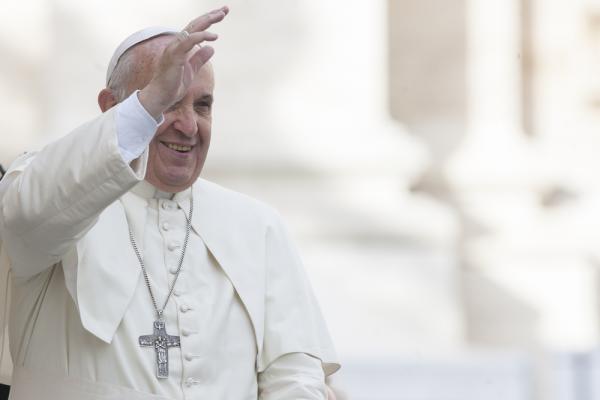 Pope Francis in October in St. Peter's Square. giulio napolitano / Shutterstock.