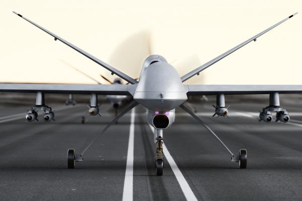 Drone preparing for takeoff. Image courtesy Digital Storm/shutterstock.com