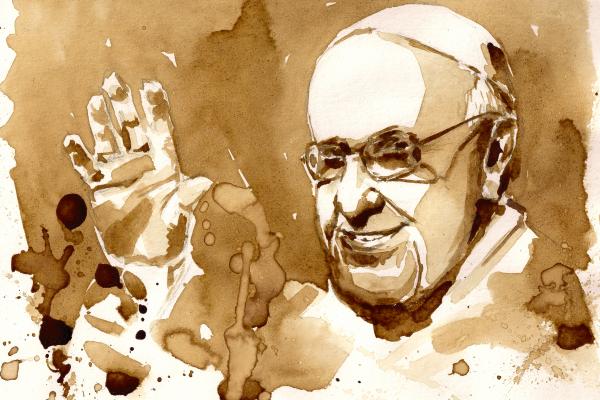 Pope Francis portrait, DeepGreen / Shutterstock.com