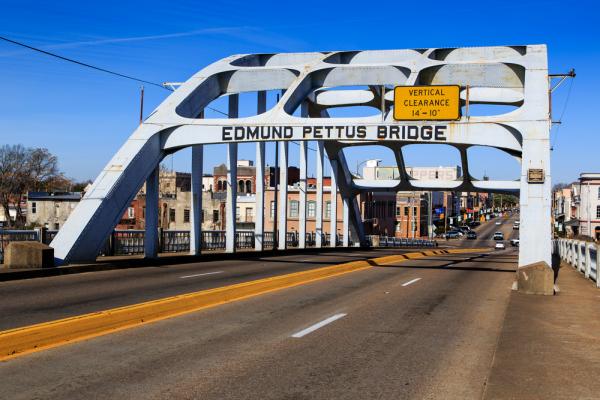 Historic Edmund Pettus Bridge in Selma, Ala., loneroc / Shutterstock.com