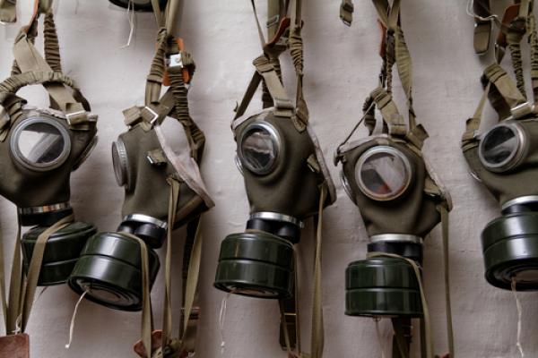 Gas masks of World War II. Image via RNS/shutterstock.com