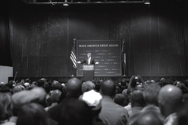 Donald Trump at a campaign rally Oct. 10 in Atlanta.