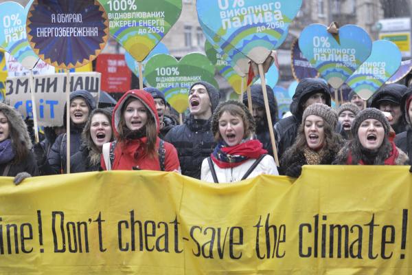 Ukrainian Global Climate March on the eve of the COP21 summit.