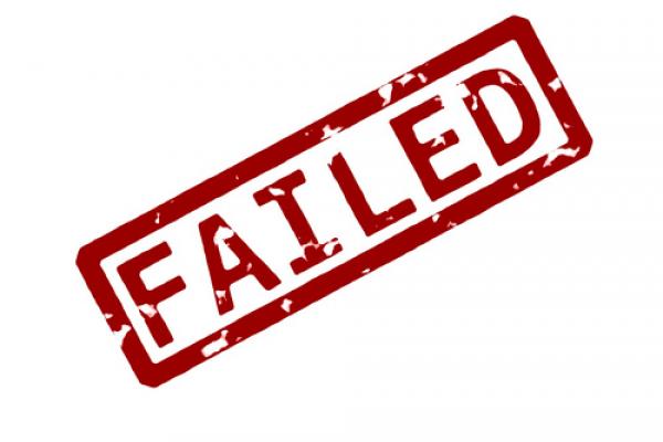 Rubber ink 'Failed' stamp, Dimitrios Kaisaris / Shutterstock.com