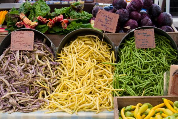 Produce at Farmer's Market photo, Charles Amundson, Shutterstock.com