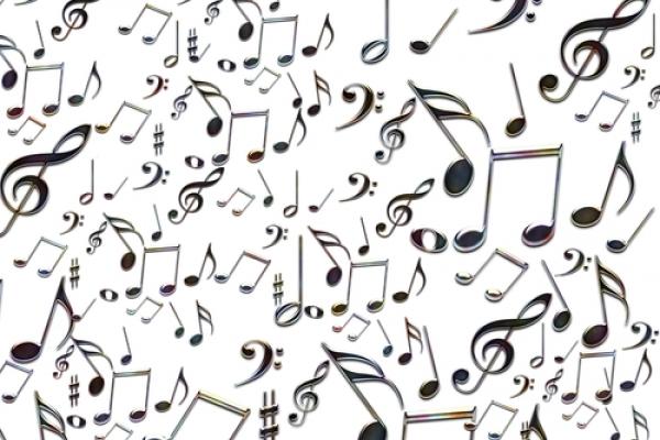 Musical notes, graph / Shutterstock.com