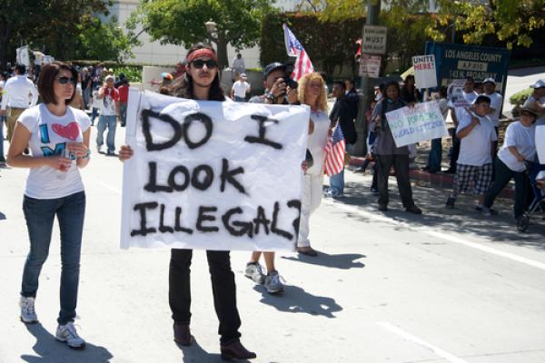 2010 protest in Los Angeles, Juan Camilo Bernal / Shutterstock.com