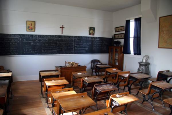 (Catholic classroom photo by Shutterstock.com)
