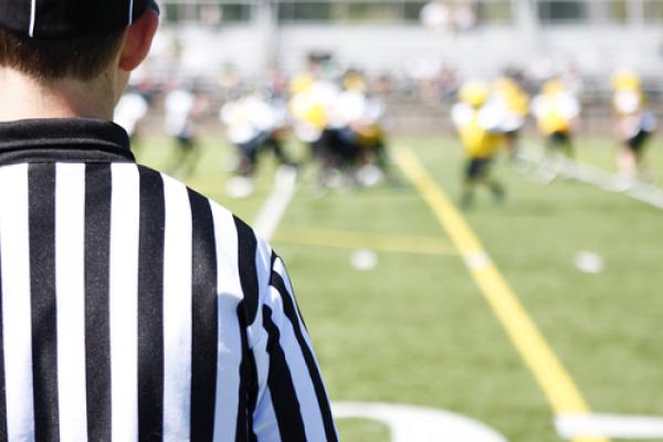 Referee on the field, Peter Kim / Shutterstock.com