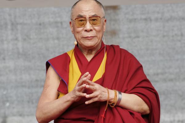 The Dalai Lama speaks to supporters in Berlin. Image courtesy vipflash/shutterst