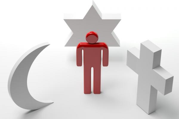 World religion symbols, nogoudfwete / Shutterstock.com