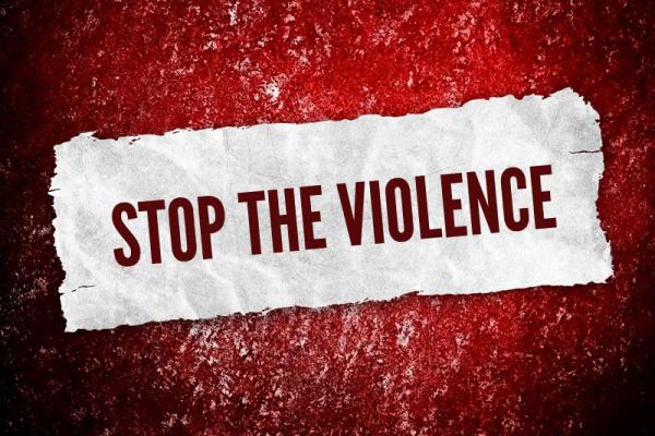 Stop the violence illustration, background Eky Studio / Shutterstock.com