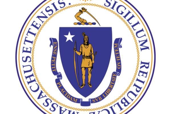 Massachusetts state seal. 