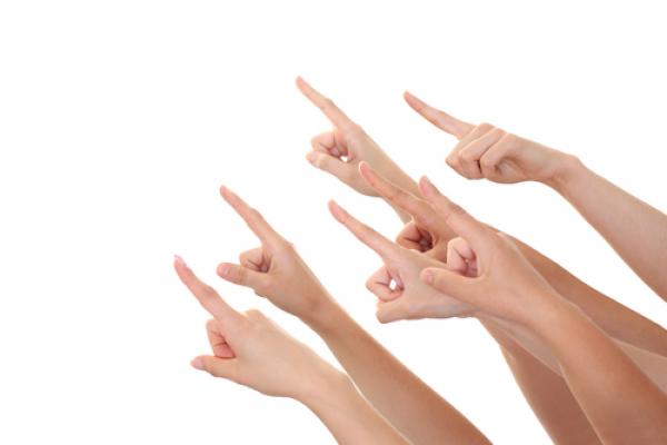 Finger pointing, LeventeGyori / Shutterstock.com