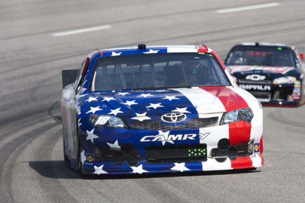 Patriotic racecar.Walter G Arce / Shutterstock.com 