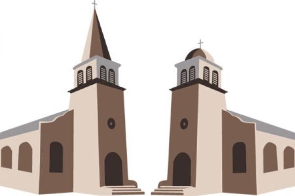 Two churches,  Silva Vikmane / Shutterstock.com