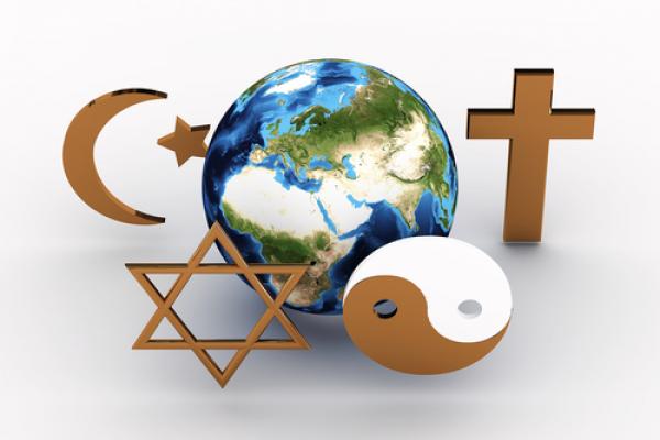 Interfaith religious symbols, Sana Design / Shutterstock.com