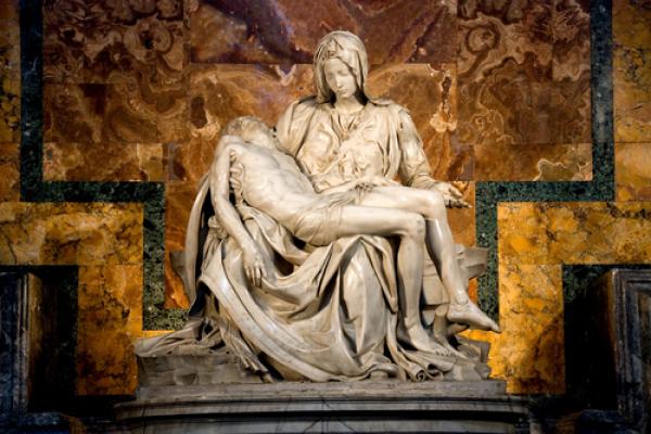 Michaelangelo's Pieta in St. Peter's Basilica, javi_indy / Shutterstock.com