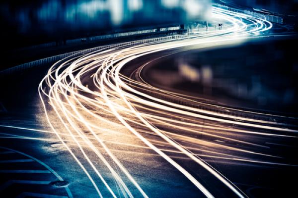 Light trails from fast-moving cars, ssguy / Shutterstock.com