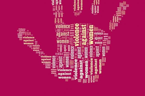  Stop Violence Against Women word cloud, mypokcik / Shutterstock.com