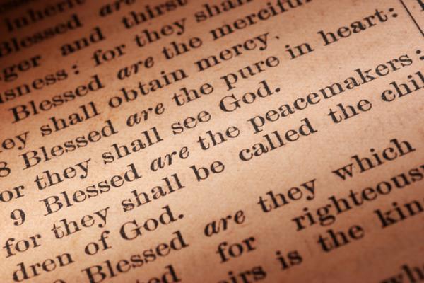 Blessed are the peacemakers Bible passage, Wellford Tiller / Shutterstock.com