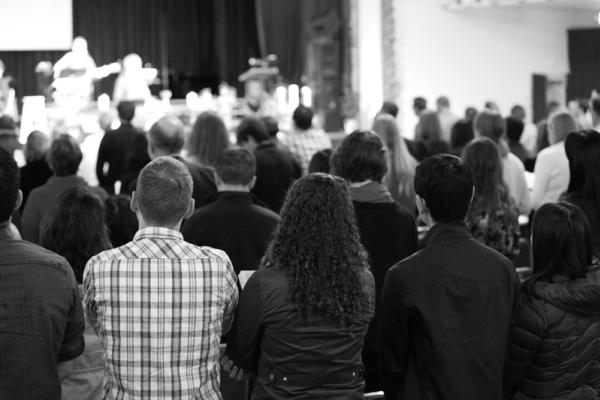 City Church San Francisco Worship Service at Sutter Campus. Photo via Steven Sta