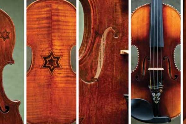 Details of the violins. RNS photo by Ziv Shenhav 