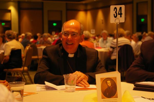 Seattle Archbishop J. Peter Sartain, LCWR’s apostolic delegate, is seen at the g