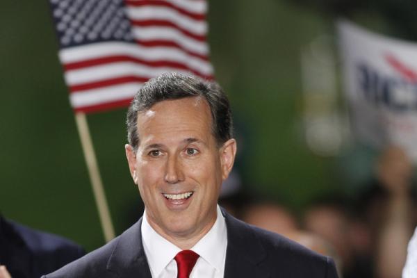 U.S. Sen. Rick Santorum after formally declaring his candidacy on May 27, 2015. 