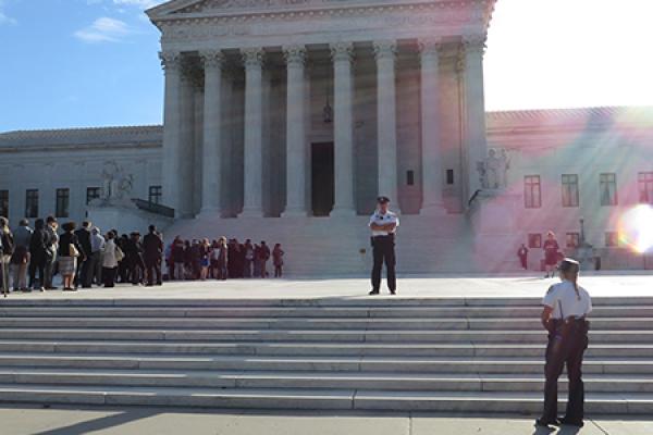 A view of the Supreme Court on Oct. 7, 2014. Photo via Lauren Markoe / RNS.
