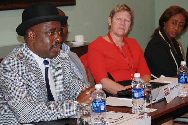 Chief Jonathan Eshiloni Mumena (far left). Photo courtesy RNS.