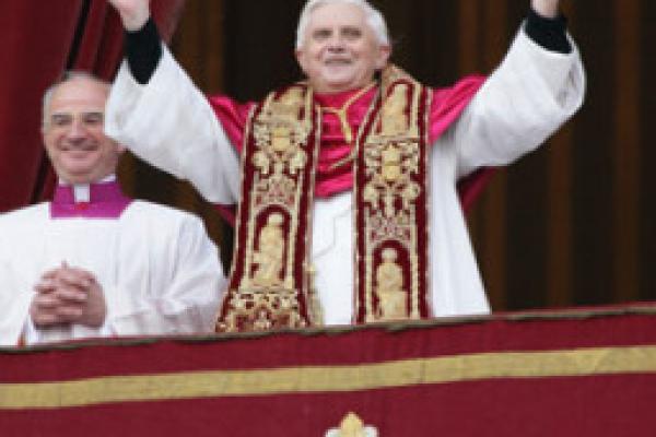 Pope Benedict XVI in 2005. RNS photo by Grzegorz Galazka.