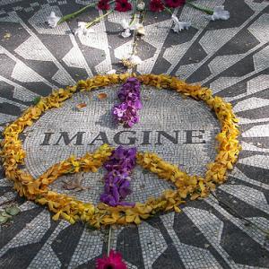 The Strawberry Fields "Imagine" memorial in NYC's Central Park. Image via Wylio http://www.wylio.com/credits/Flickr/2512334908 Imagine. Image via http://www.wylio.com/credits/Flickr/2512334908