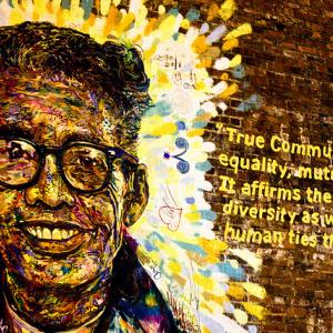 Mural of Pauli Murray. Image courtesy abbyladybug/flickr.com