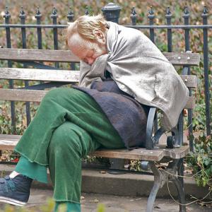 "Homeless and Cold" in New York City's Lincoln Square, 2010. Image via Wylio http://bit.ly/t8fOzE "Homeless and Cold" Image via Wylio http://bit.ly/t8fOzE